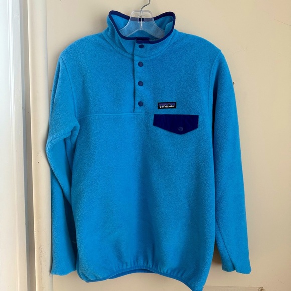 Patagonia Synchilla Snap-T Fleece Pullover Jacket Blue Navy - Picture 1 of 7